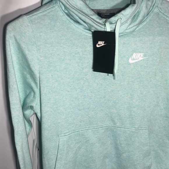NWT • Nike Woman’s Sportswear Club Fleece Pull Over Hoodie in Jade • Sz Smal - Picture 4 of 12